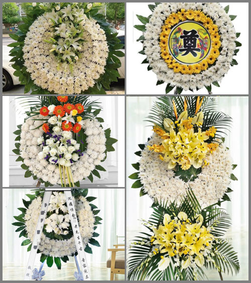 四川成都武侯区芳草街道蓓蕾社区花圈速递